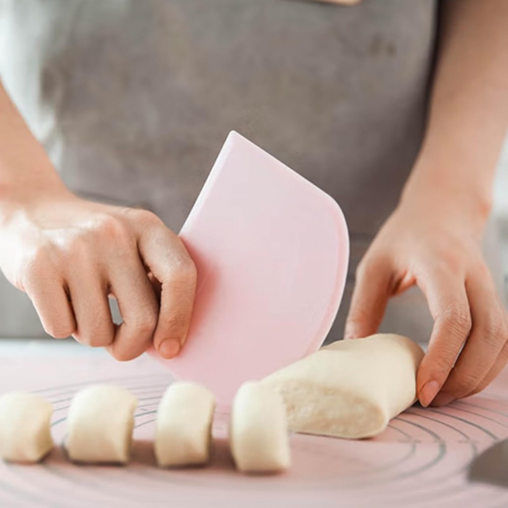 Bench Scraper Dough - Plastik Esnek Hamur ve Tezgah Kazıyıcıları,