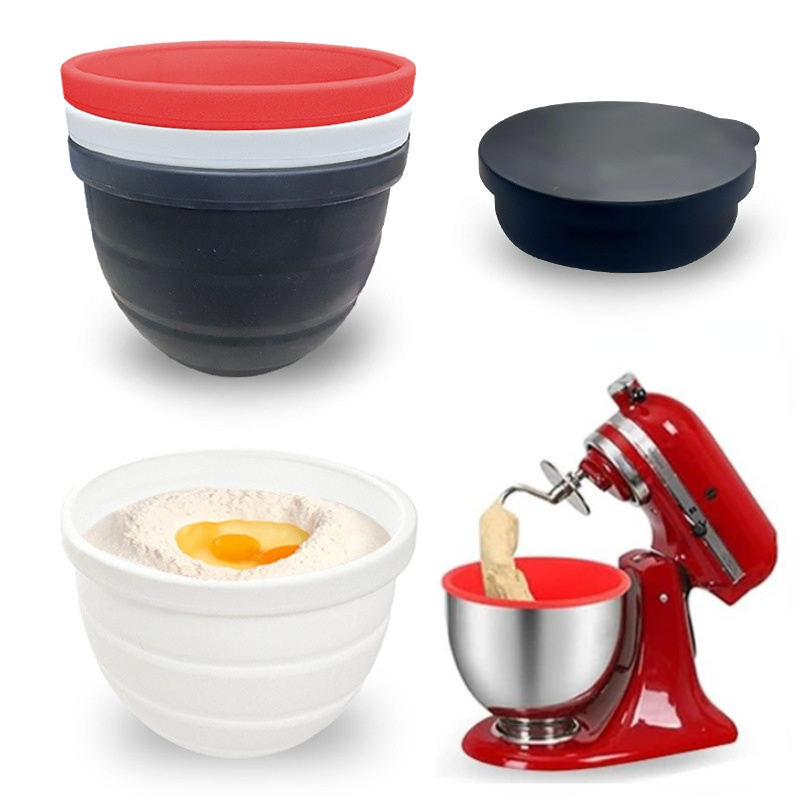 Kitchen Aid Baking Lid - Kapaklı Katlanabilir Silikon Kase - KitchenAid