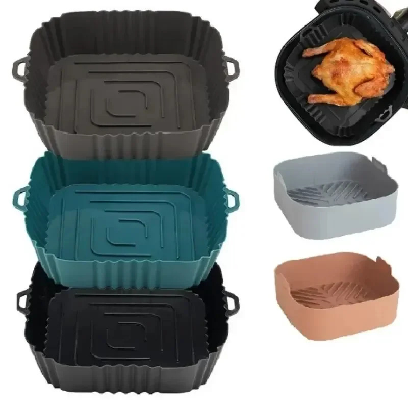 Kitchen And Baking Equipment - 1 adet silikon hava fritöz sepeti,