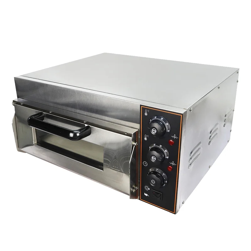 Commercial Kitchen Baking Equipment - Paslanmaz Çelik Tek Katlı Pizza Fırını