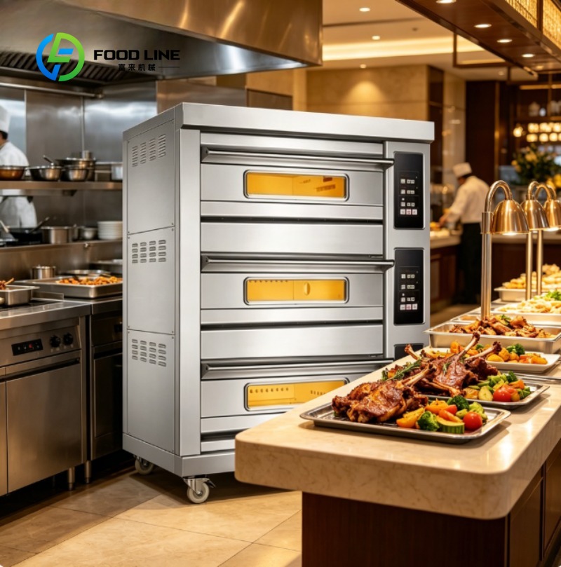 Commercial Kitchen Baking Equipment - Ticari Fırın Paslanmaz Çelik Elektrikli Pişirme