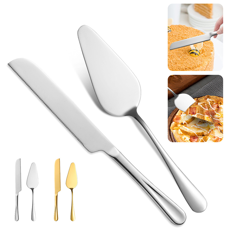 Kitchen And Baking Equipment - Paslanmaz Çelik Kek Kesme Spatula Bıçak