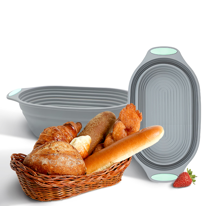 Kitchen Tools For Baking - 1 adet silikon katlanabilir Banneton ekmek