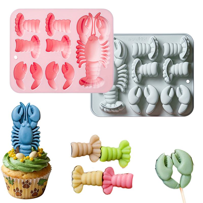 Kitchen Baking Cake - Istakoz silikon çikolata kalıbı esnek pişirme