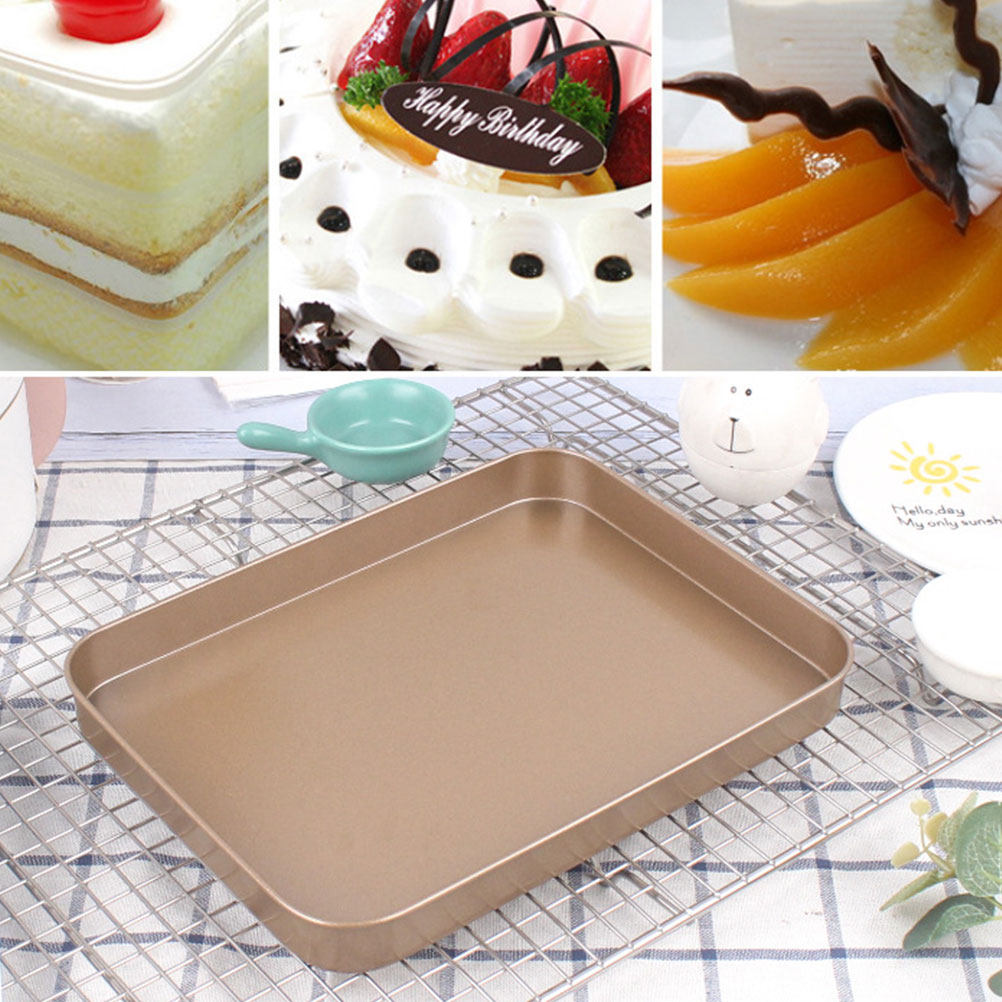Kitchen Baking Trays - Karbon Çelik Dikdörtgen Kek Kalıbı 10