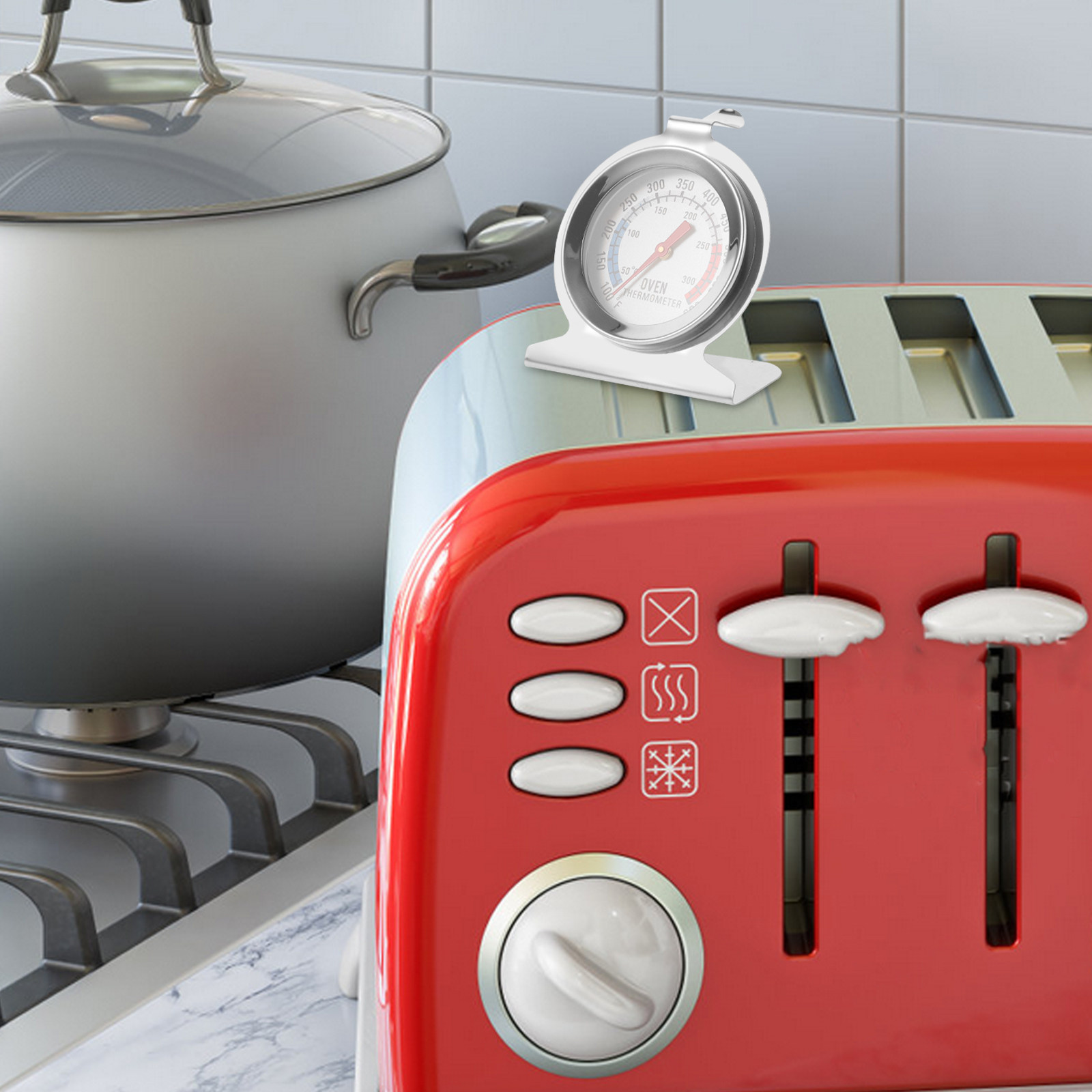 Kitchen Baking Cooking - 2 Adet Paslanmaz Çelik Fırın Termometresi