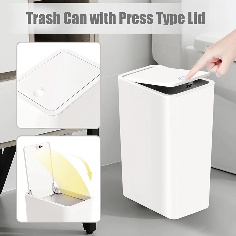 Kapaklı Banyo Çöp Kovası, İnce - Kitchen Up incelemesi ve fiyatı