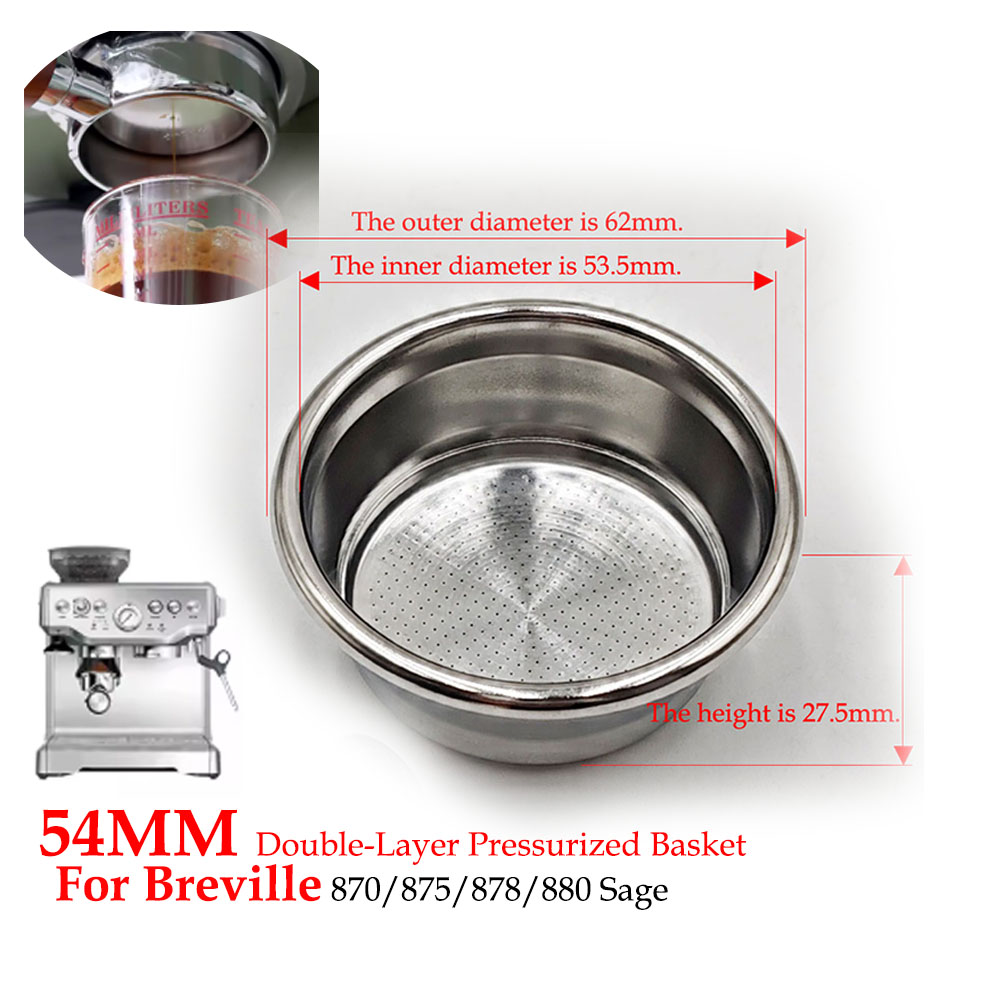 54mm Çift Katmanlı Basınçlı Fi - Breville Espresso Bes870 incelemesi ve fiyatı
