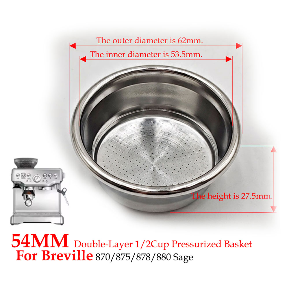 54mm Çift Katmanlı Basınçlı Fi - Breville Espresso Bes870 incelemesi ve fiyatı