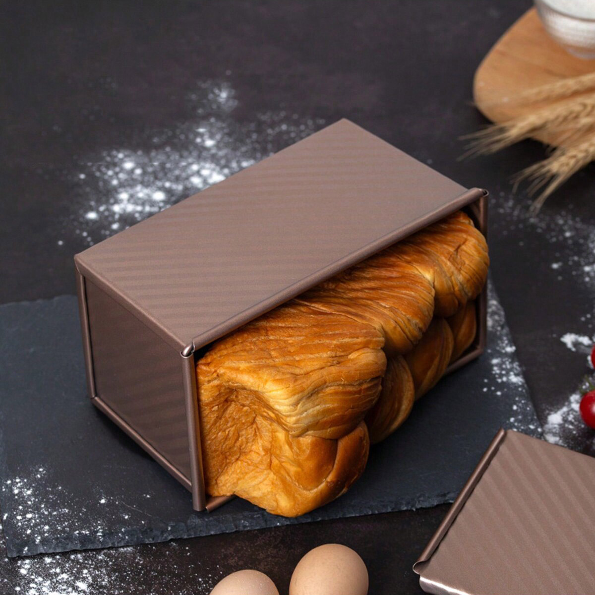 1 adet Kapaklı Altın Ekmek Kal - Kitchen And Baking Equipment incelemesi ve fiyatı